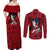 Uchiha Sasuke - Naruto Couples Matching Off Shoulder Maxi Dress and Long Sleeve Button Shirt Anime Style