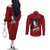 Uchiha Sasuke - Naruto Couples Matching Off The Shoulder Long Sleeve Dress and Long Sleeve Button Shirt Anime Style
