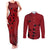 Uchiha Sasuke - Naruto Couples Matching Tank Maxi Dress and Long Sleeve Button Shirt Anime Style