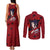 Uchiha Sasuke - Naruto Couples Matching Tank Maxi Dress and Long Sleeve Button Shirt Anime Style