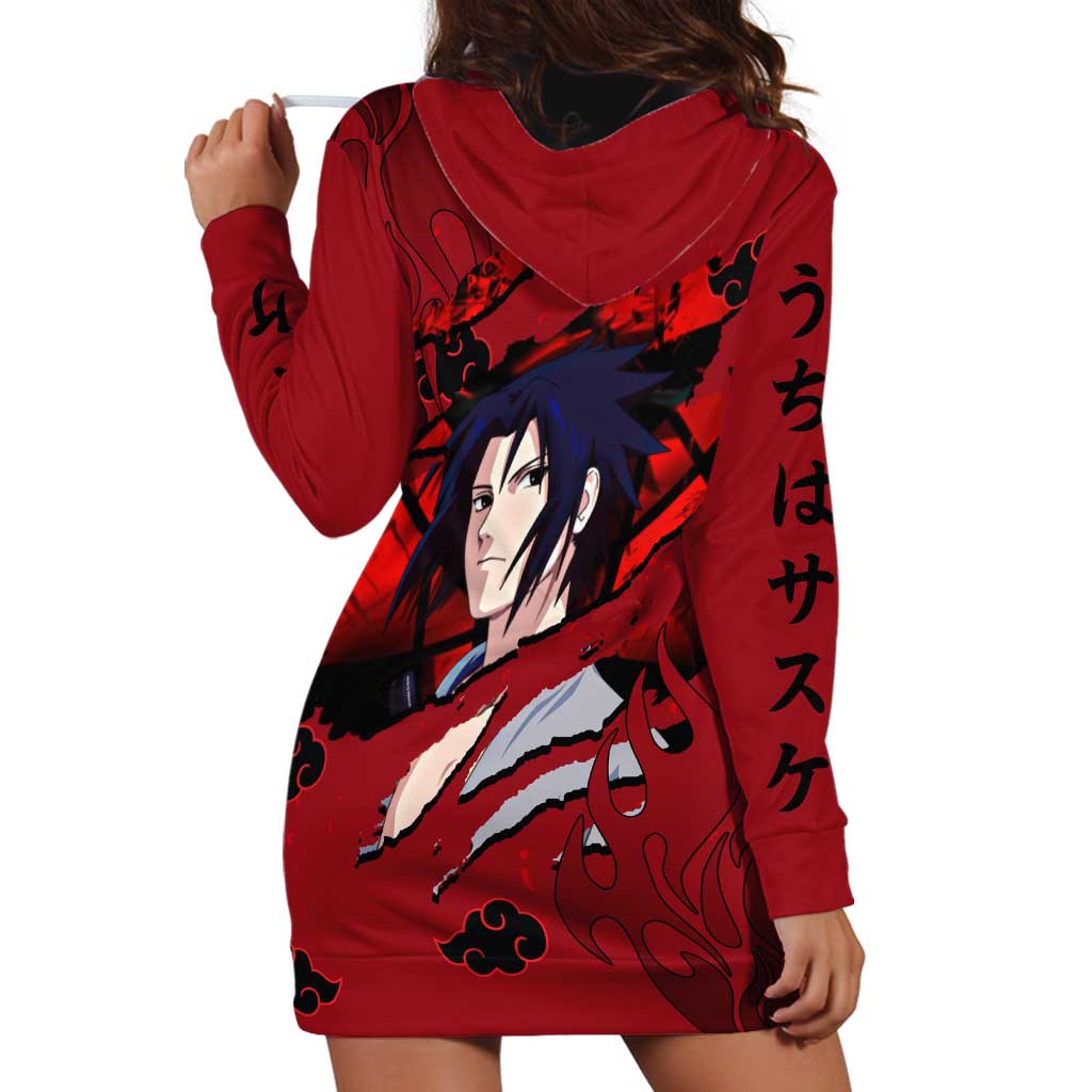 Uchiha Sasuke - Naruto Hoodie Dress Anime Style