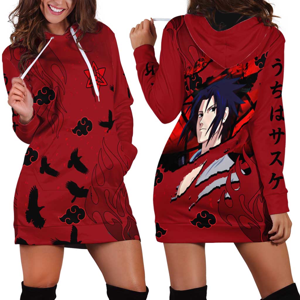 Uchiha Sasuke - Naruto Hoodie Dress Anime Style