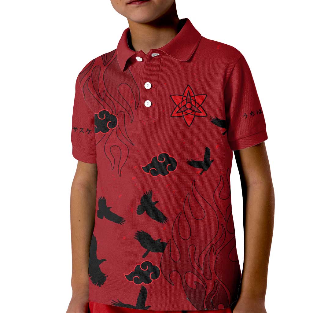Uchiha Sasuke - Naruto Kid Polo Shirt Anime Style