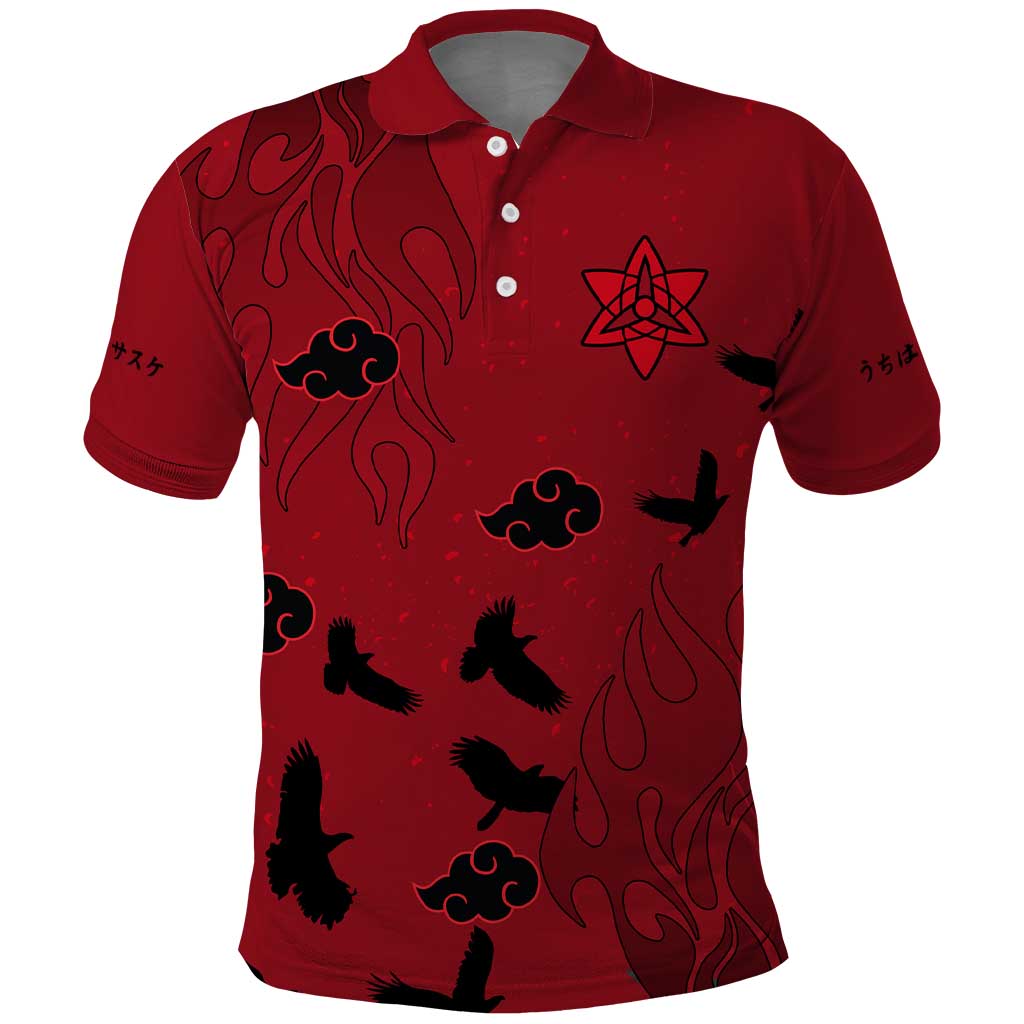 Uchiha Sasuke - Naruto Polo Shirt Anime Style