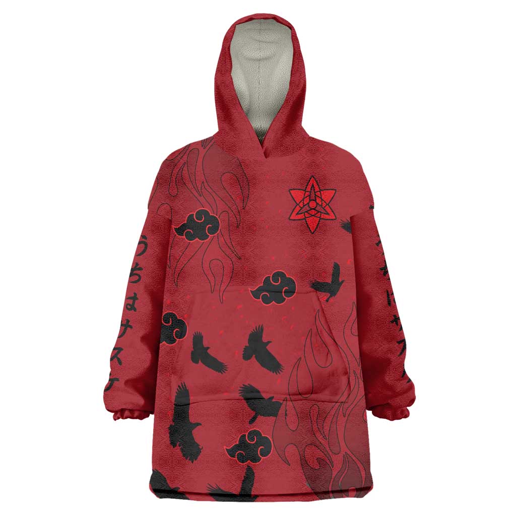 Uchiha Sasuke - Naruto Wearable Blanket Hoodie Anime Style