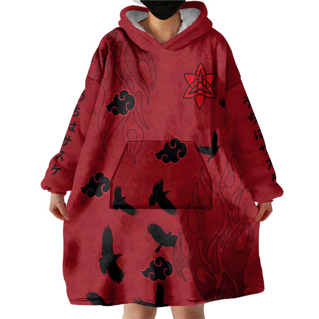 Uchiha Sasuke - Naruto Wearable Blanket Hoodie Anime Style