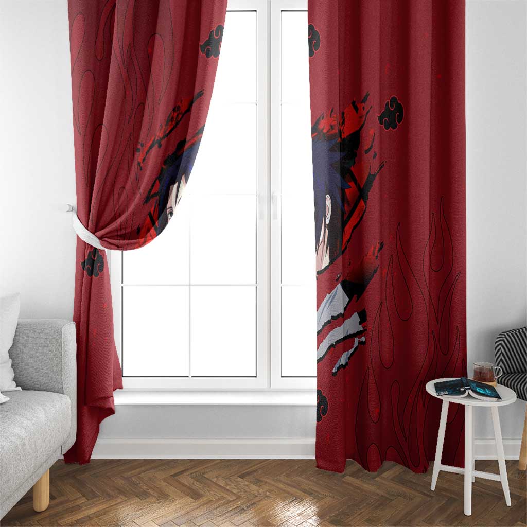 Uchiha Sasuke - Naruto Window Curtain Anime Style