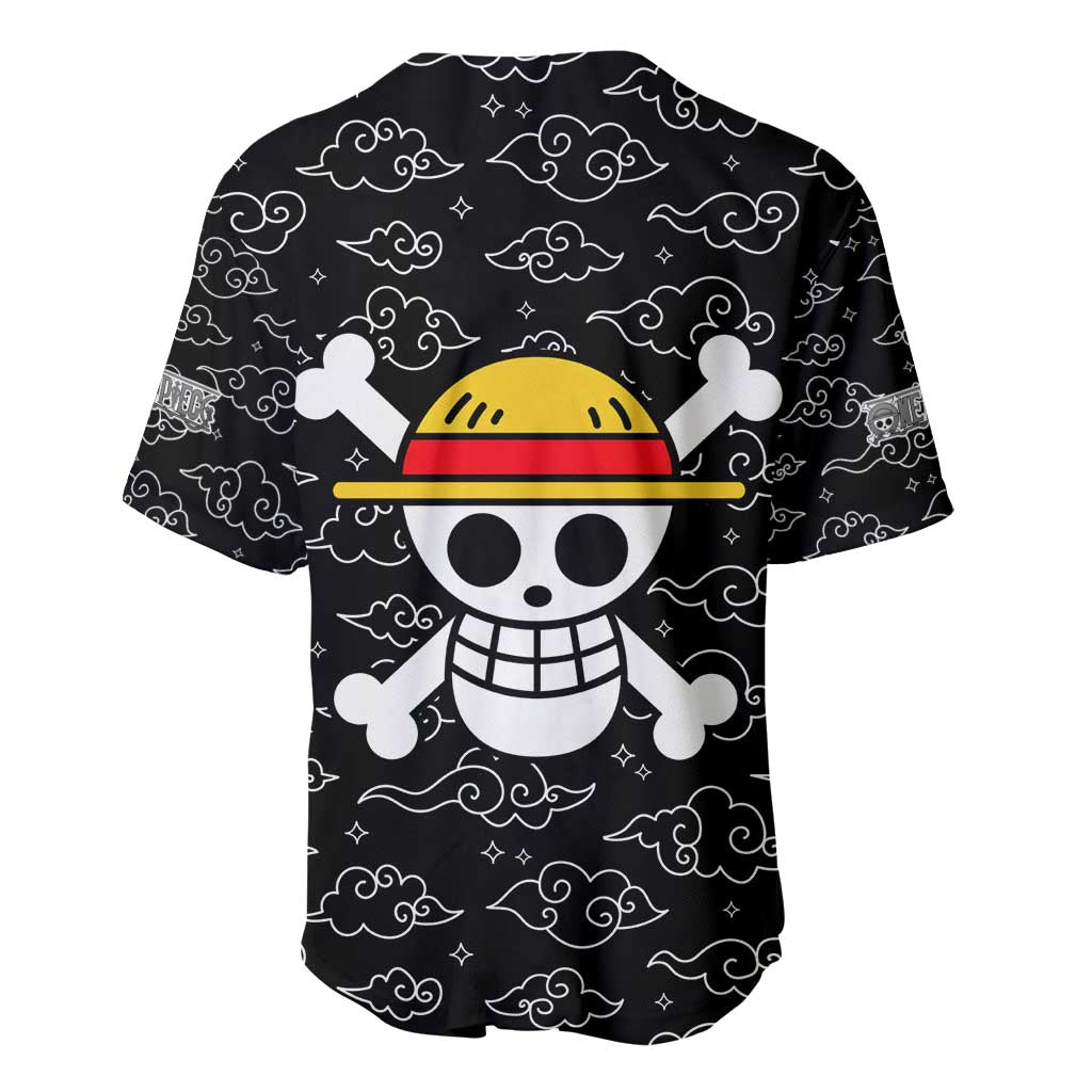 Luffy Gear 5th Nika White Hair - One Piece Baseball Jersey Anime Style