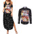 Luffy Gear 5th Nika White Hair - One Piece Couples Matching Summer Maxi Dress and Long Sleeve Button Shirt Anime Style