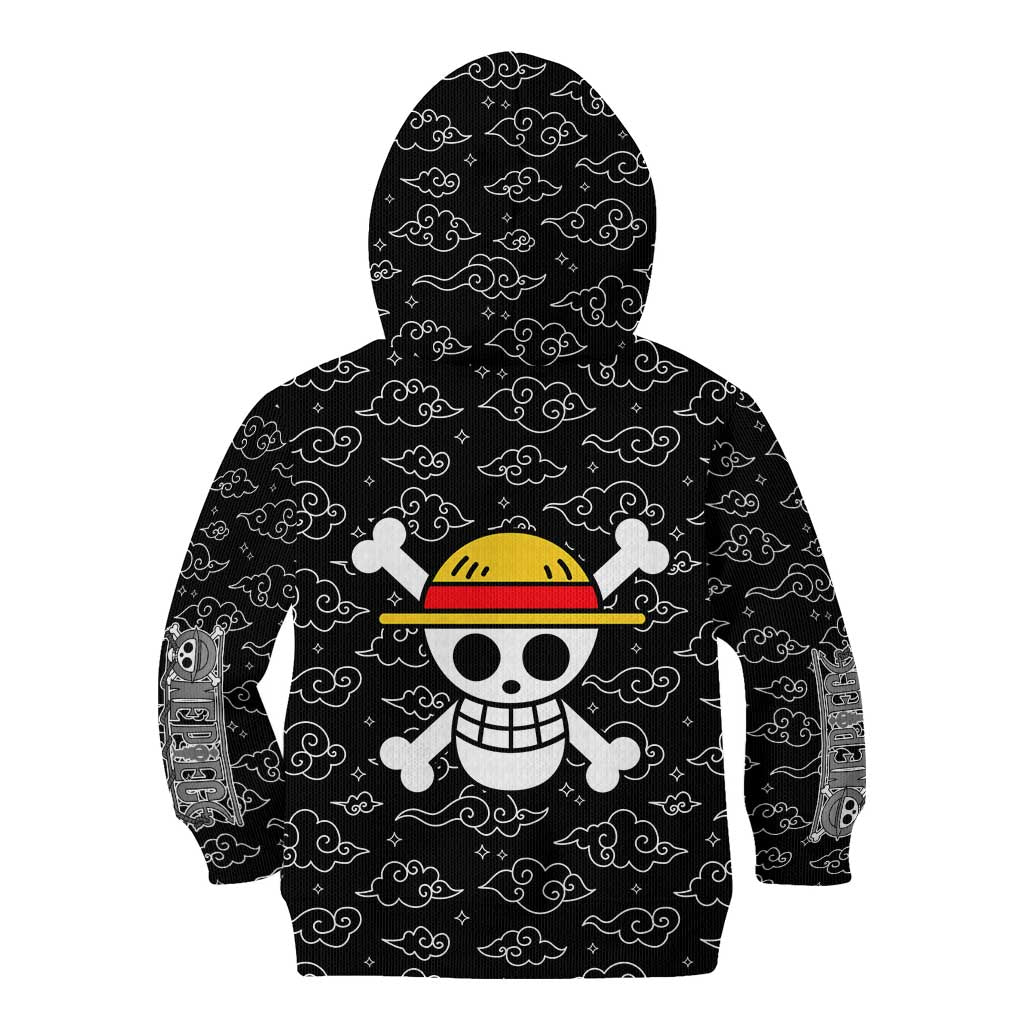 Luffy Gear 5th Nika White Hair - One Piece Kid Hoodie Anime Style