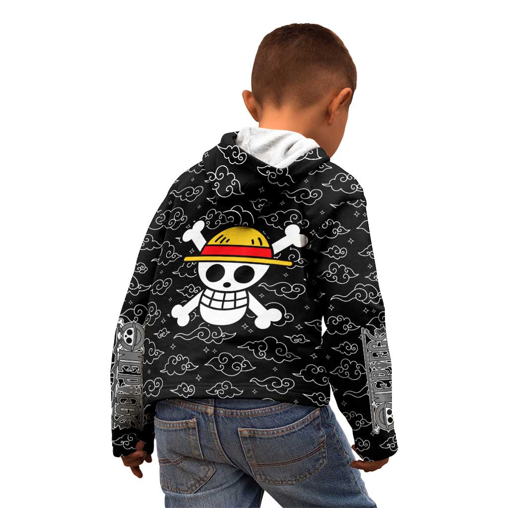 Luffy Gear 5th Nika White Hair - One Piece Kid Hoodie Anime Style