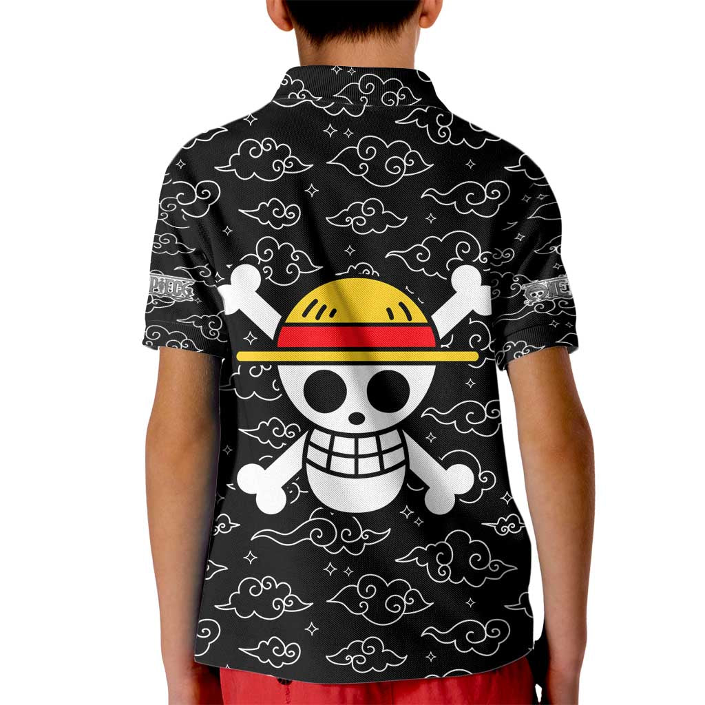 Luffy Gear 5th Nika White Hair - One Piece Kid Polo Shirt Anime Style