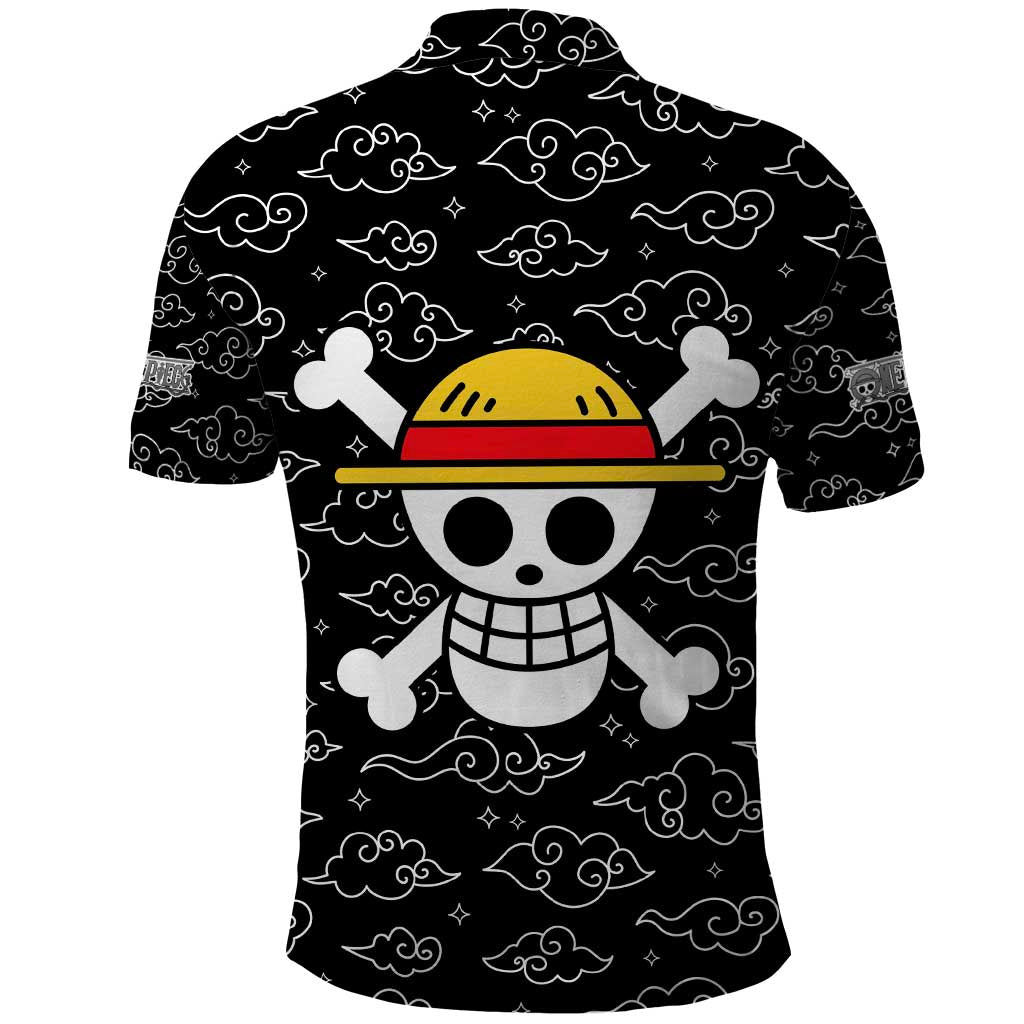 Luffy Gear 5th Nika White Hair - One Piece Polo Shirt Anime Style