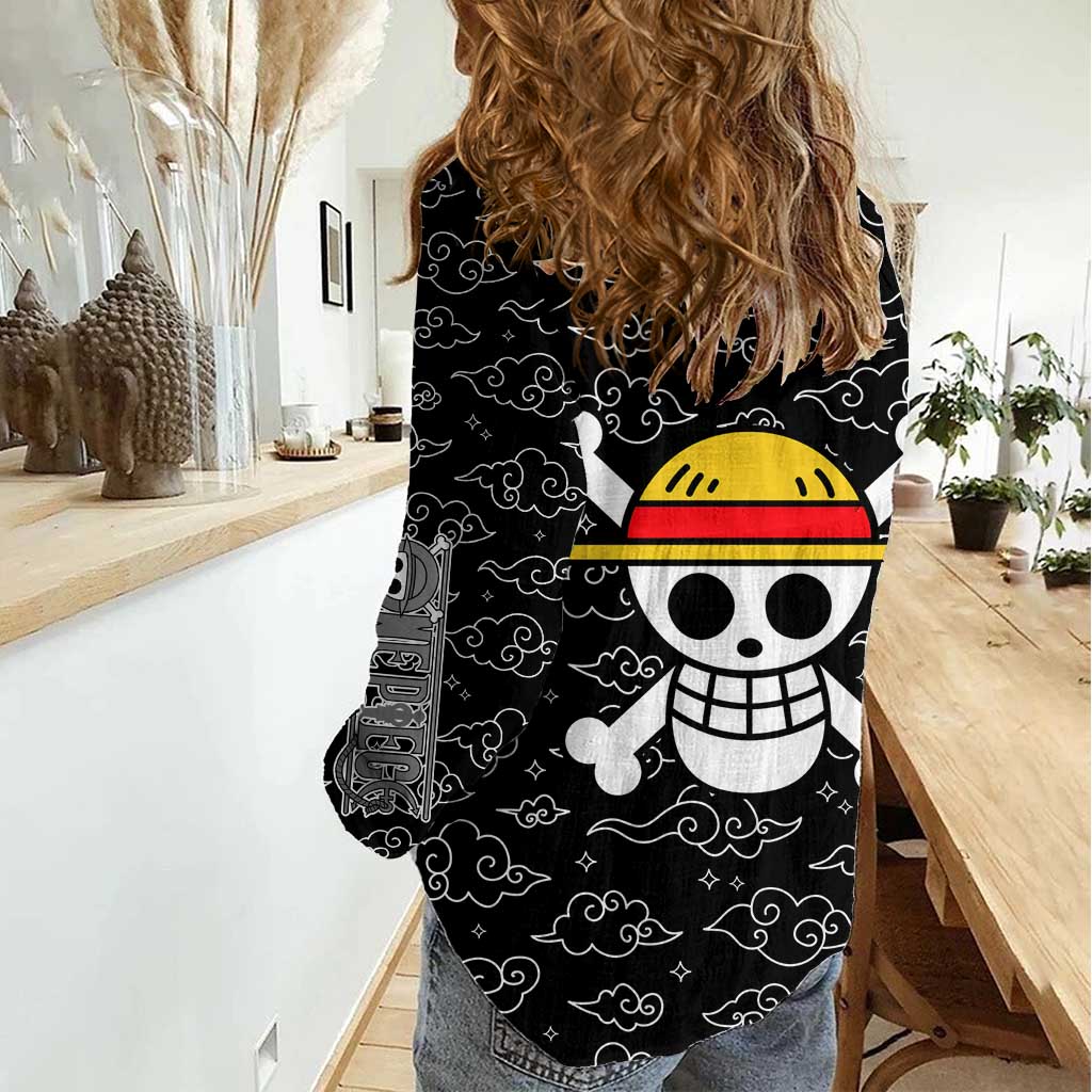 Luffy Gear 5th Nika White Hair - One Piece Women Casual Shirt Anime Style