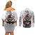 Gyutato and Daki Couples Matching Off Shoulder Short Dress and Long Sleeve Button Shirt Demon Slayer