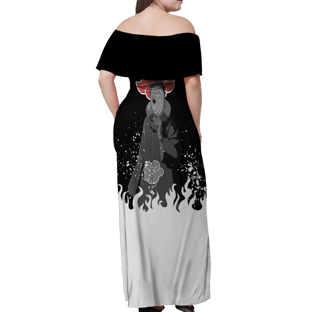 Obito Uchiha Off Shoulder Maxi Dress Naruto
