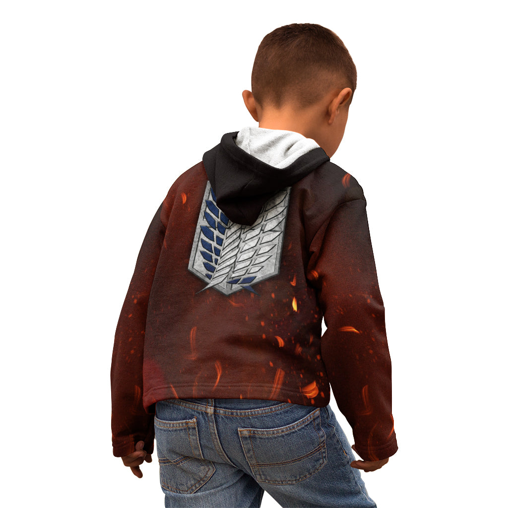 Eren Yeager - AOT Final Season Anime Kid Hoodie Attack On Titan
