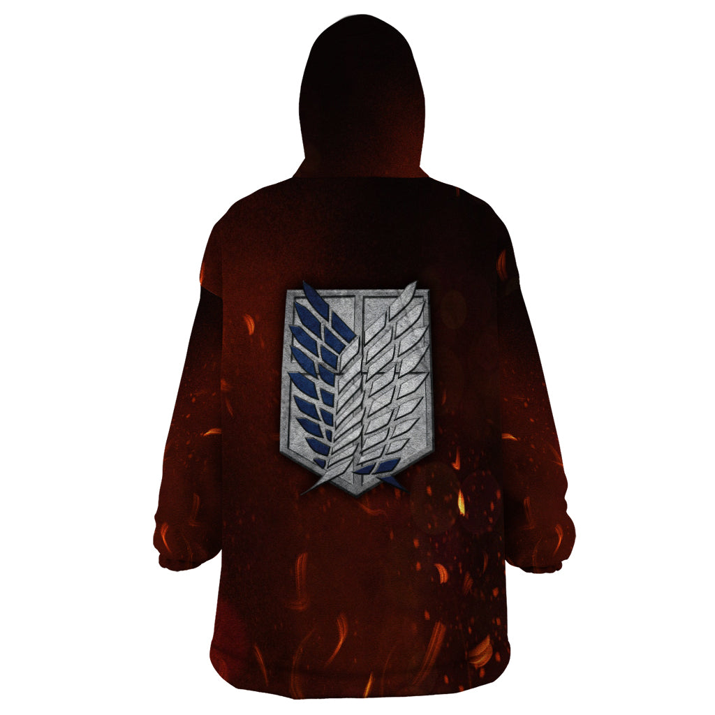 Eren Yeager - AOT Final Season Anime Wearable Blanket Hoodie Attack On Titan