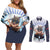 Inosuke Hashibira Couples Matching Off Shoulder Short Dress and Long Sleeve Button Shirt Demon Slayer
