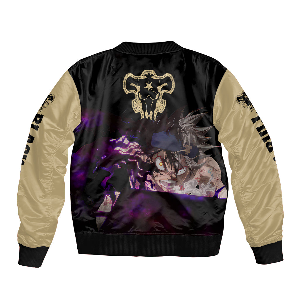 Black Bull Devil Asta - Anime Bomber Jacket Black Clover Anime