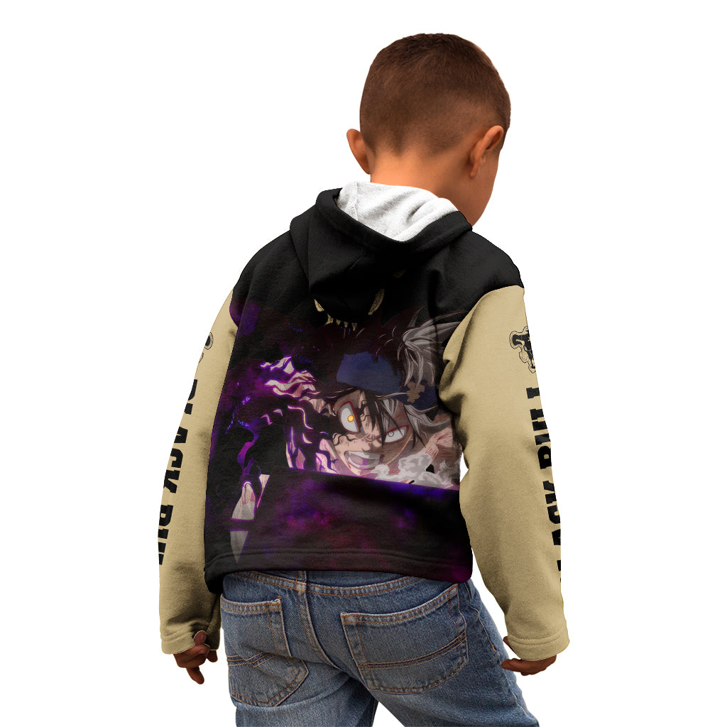 Black Bull Devil Asta - Anime Kid Hoodie Black Clover Anime