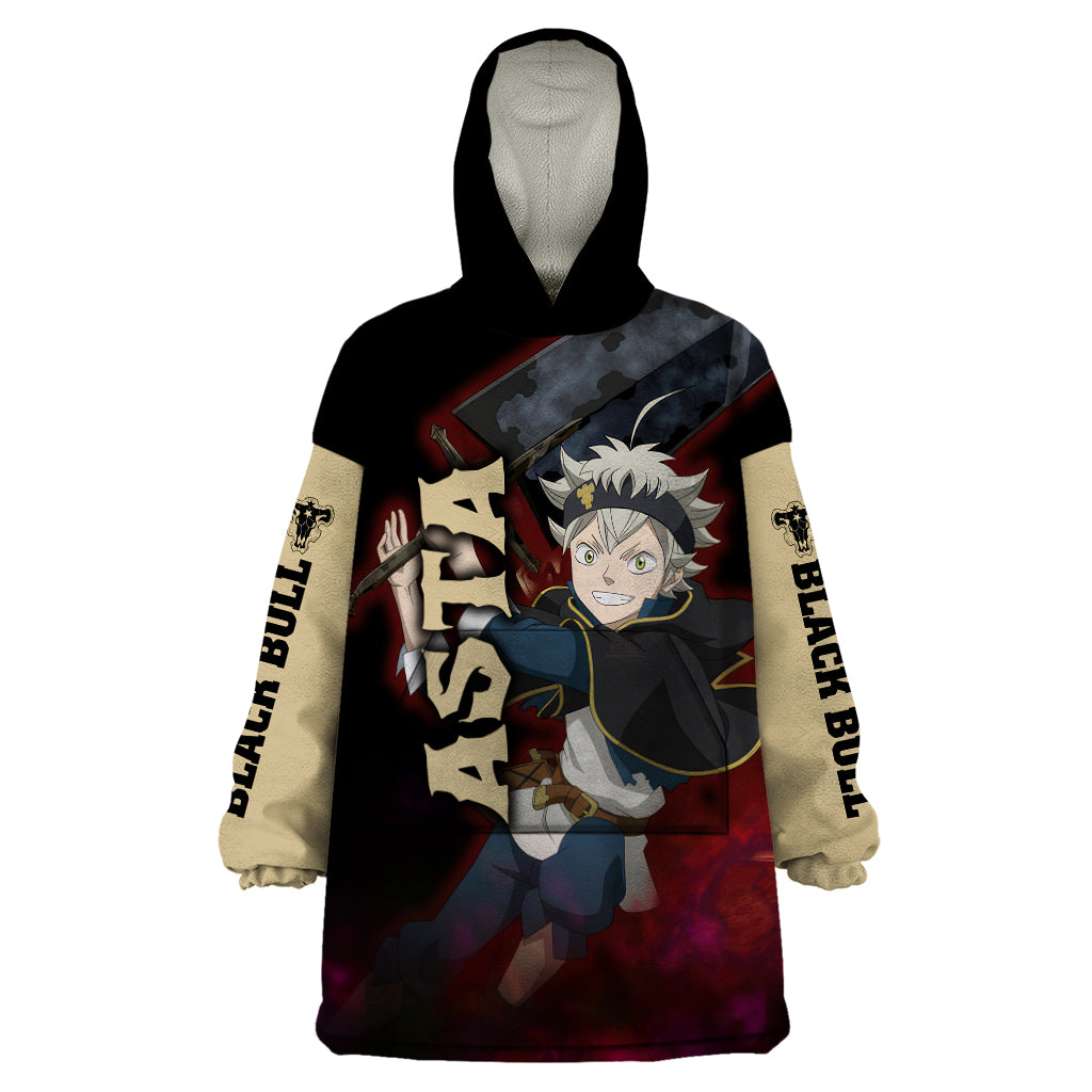 Black Bull Devil Asta - Anime Wearable Blanket Hoodie Black Clover Anime