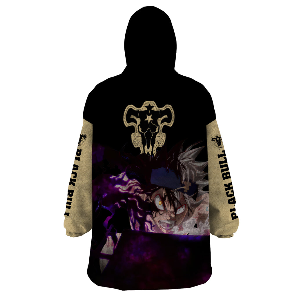 Black Bull Devil Asta - Anime Wearable Blanket Hoodie Black Clover Anime
