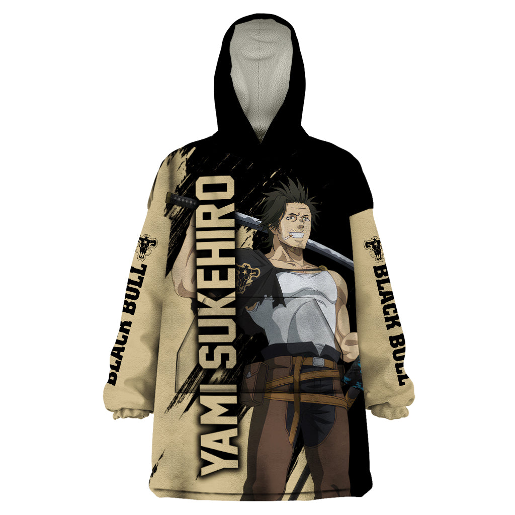 Black Bull Yami Sukehiro Wearable Blanket Hoodie Black Clover Anime