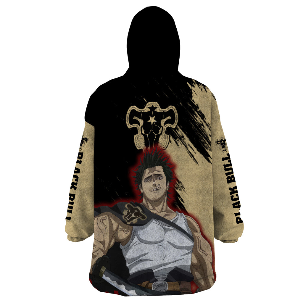 Black Bull Yami Sukehiro Wearable Blanket Hoodie Black Clover Anime
