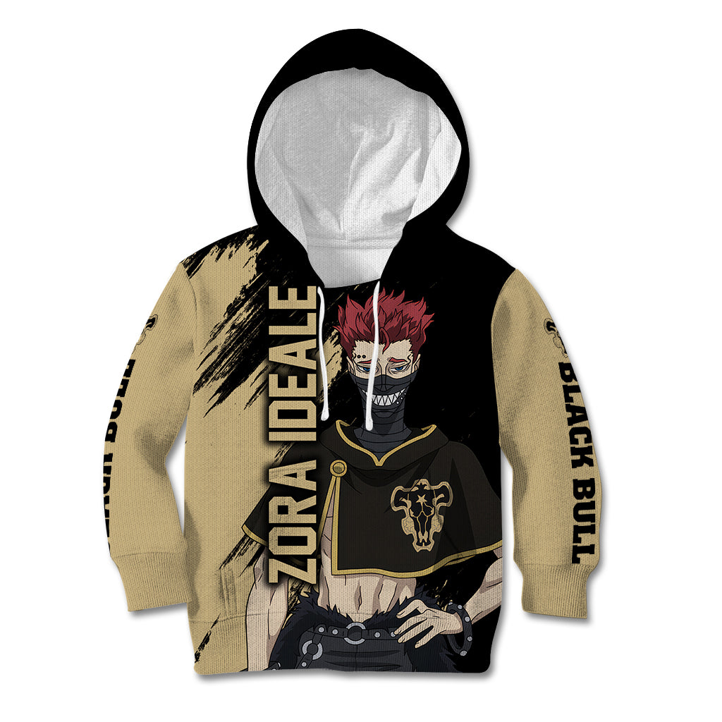 Black Bull Zora Ideale Kid Hoodie Black Clover Anime