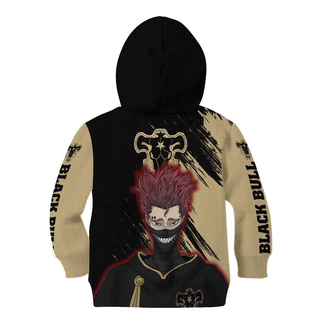 Black Bull Zora Ideale Kid Hoodie Black Clover Anime