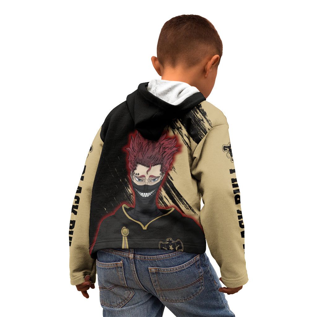 Black Bull Zora Ideale Kid Hoodie Black Clover Anime