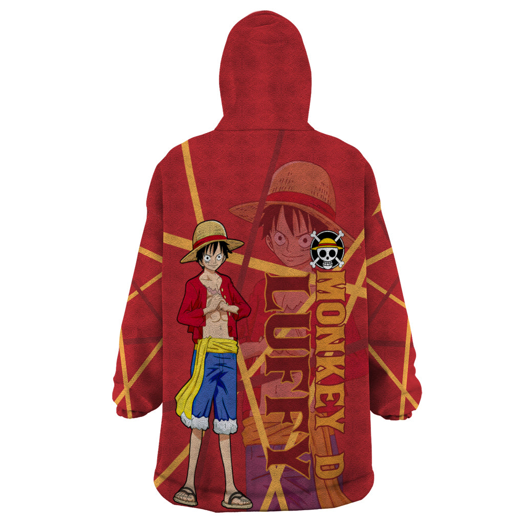 Luffy Wearable Blanket Hoodie One Piece