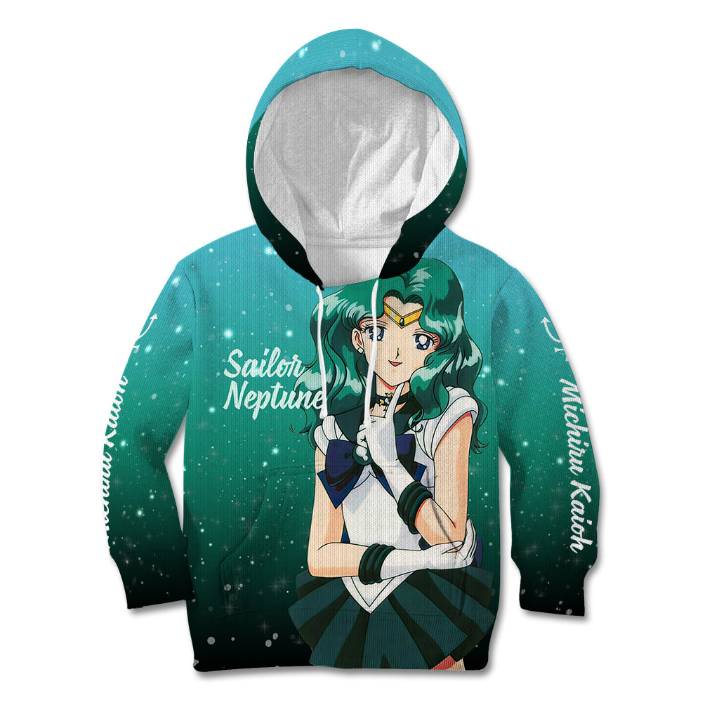 Michiru Kaioh Kid Hoodie Sailor Neptune Sailor Moon Anime