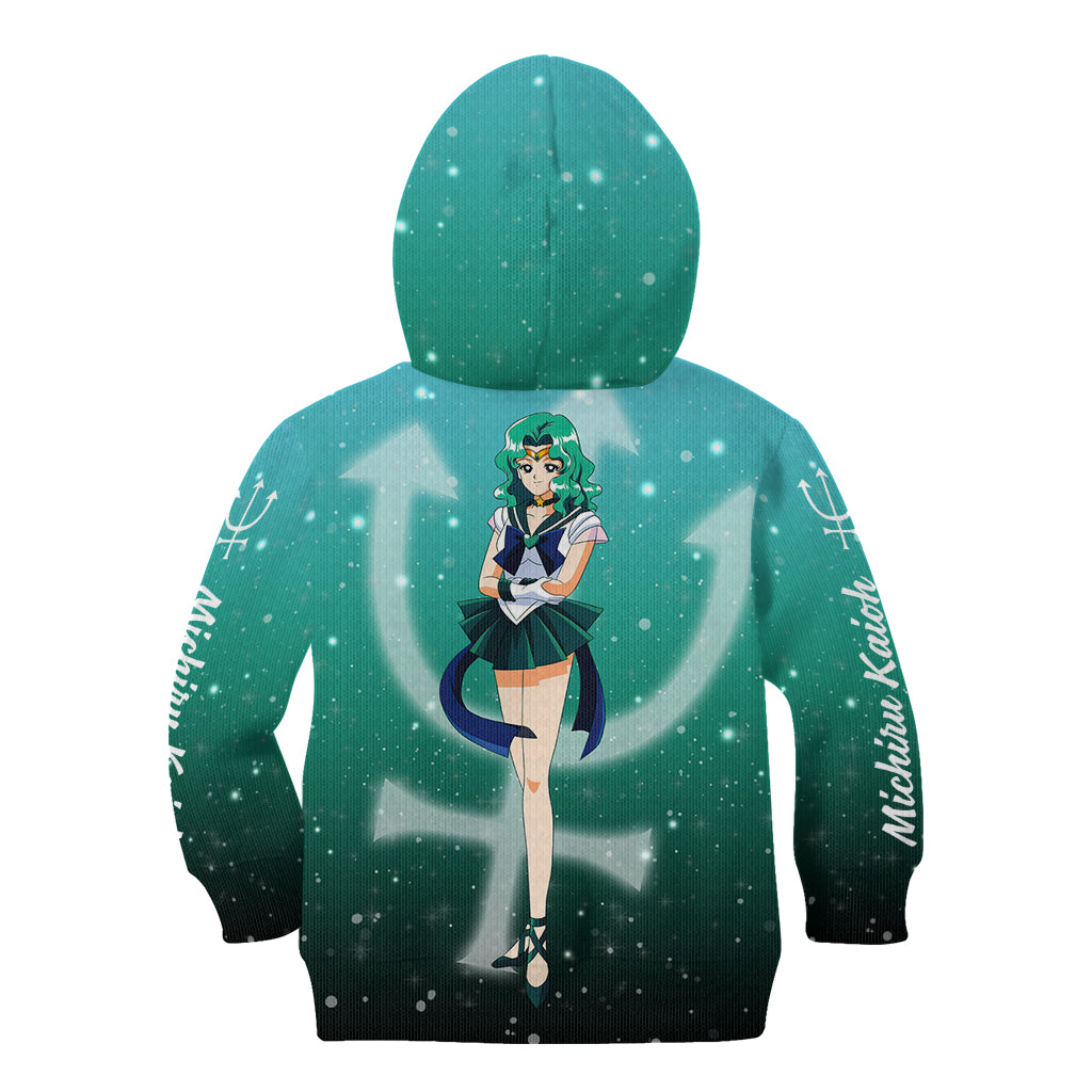 Michiru Kaioh Kid Hoodie Sailor Neptune Sailor Moon Anime