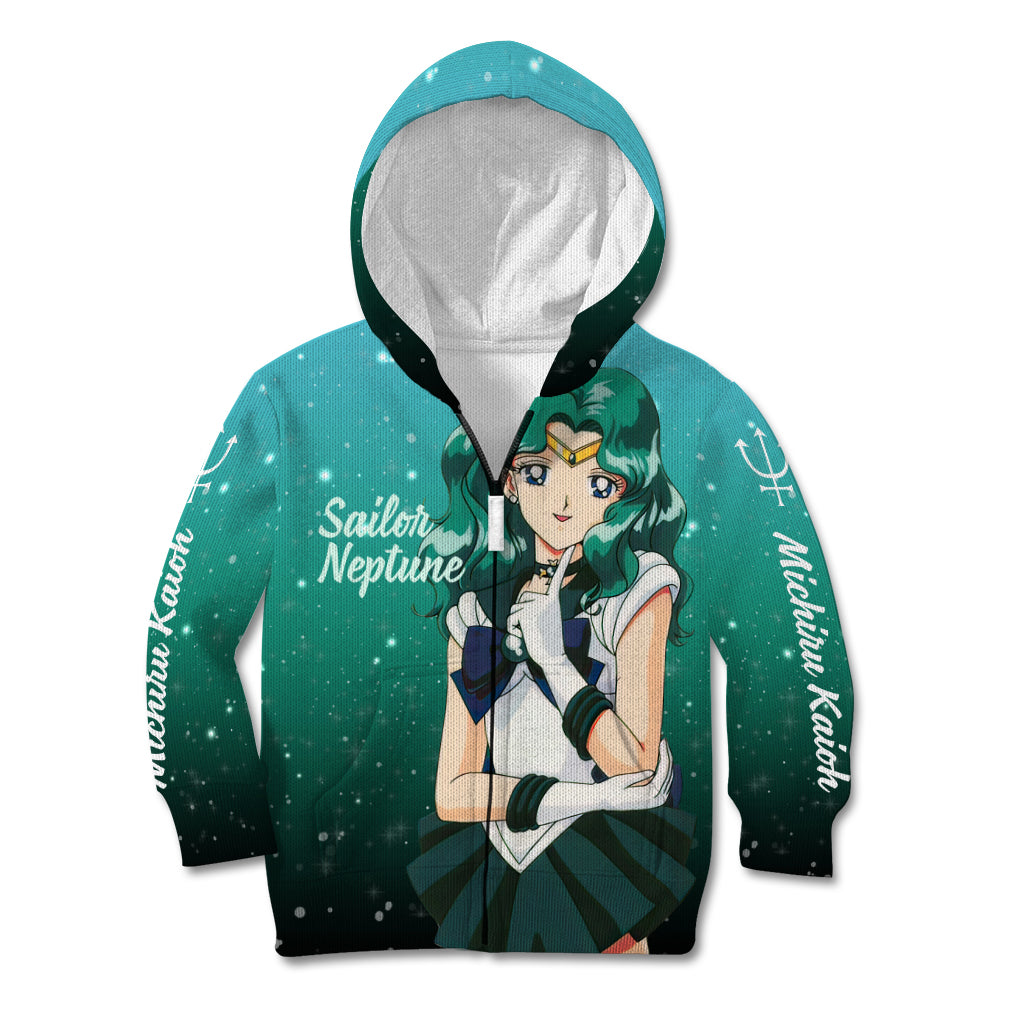 Michiru Kaioh Kid Hoodie Sailor Neptune Sailor Moon Anime