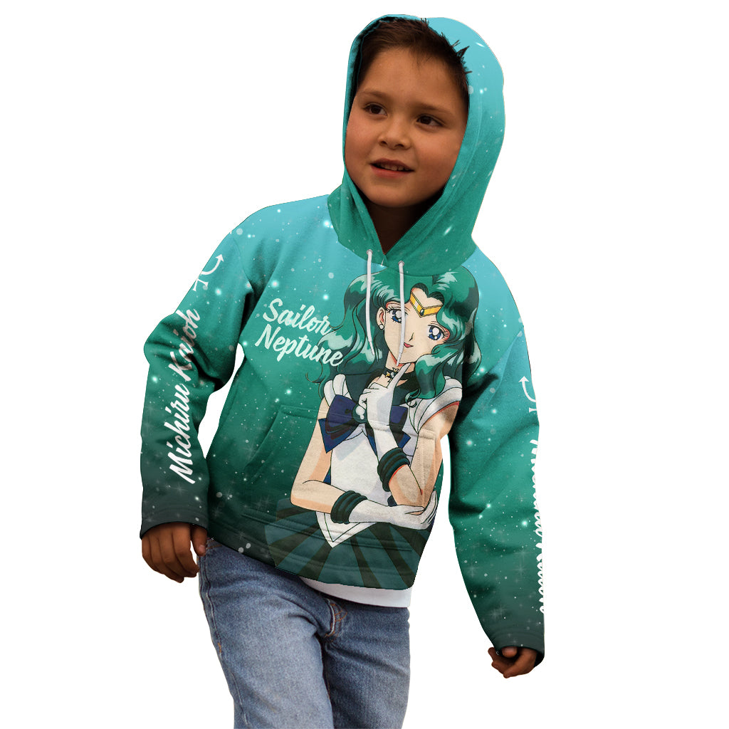 Michiru Kaioh Kid Hoodie Sailor Neptune Sailor Moon Anime