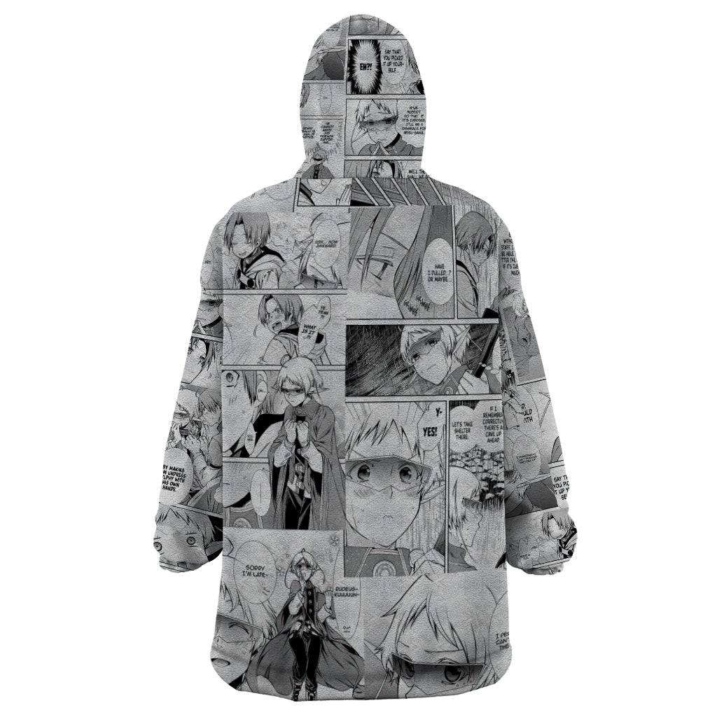 Sylphiette Mushoku Tensei Wearable Blanket Hoodie Manga Mix Anime