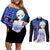 Lisanna Strauss Couples Matching Off Shoulder Short Dress and Long Sleeve Button Shirt Fairy Tail