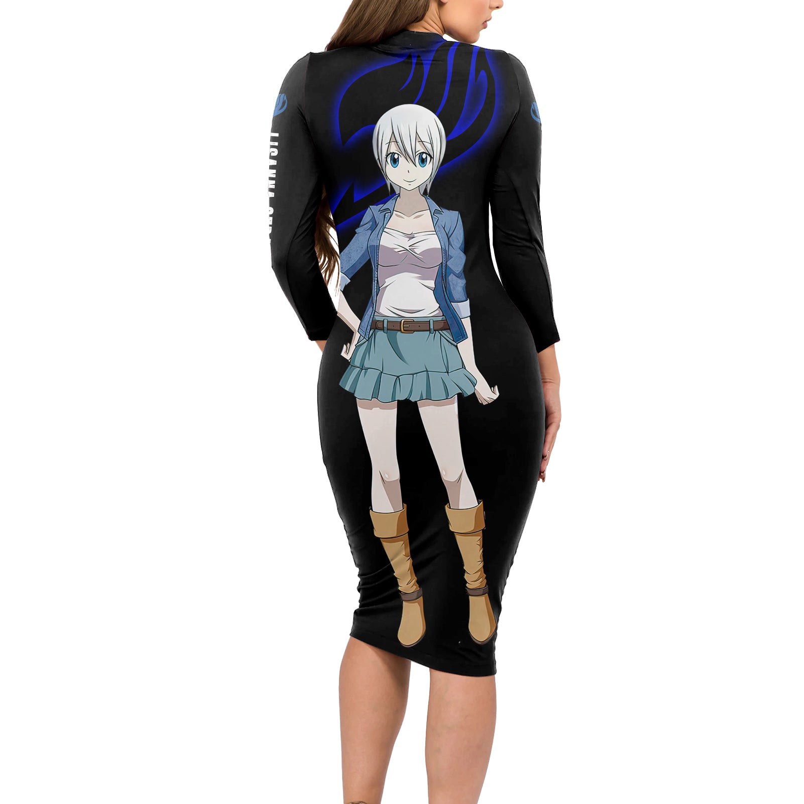 Lisanna Strauss Long Sleeve Bodycon Dress Fairy Tail