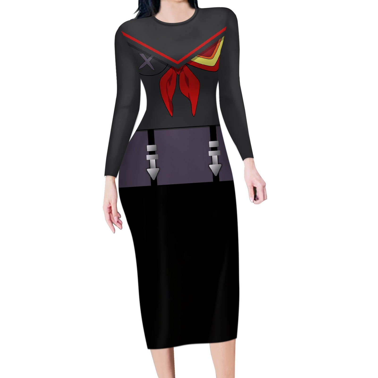 Ryuko Matoi Long Sleeve Bodycon Dress Kill la Kill