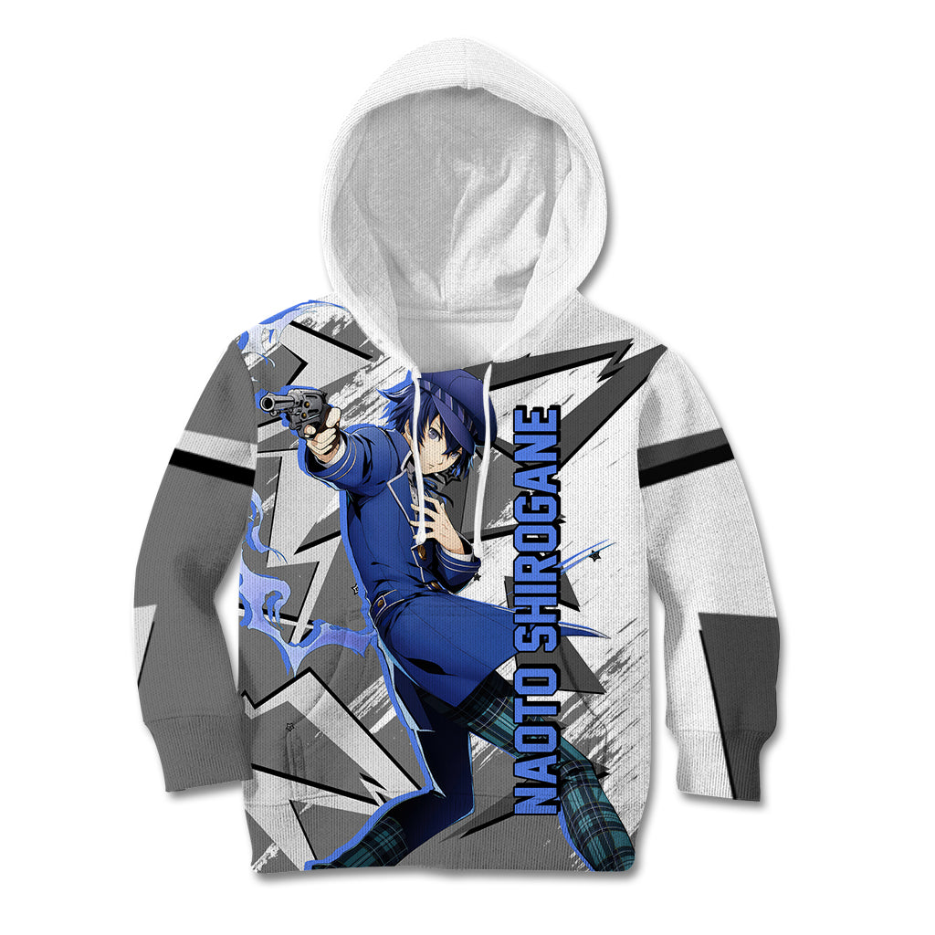 Naoto Shirogane Persona Kid Hoodie Anime Mix Polygon Cyber Style