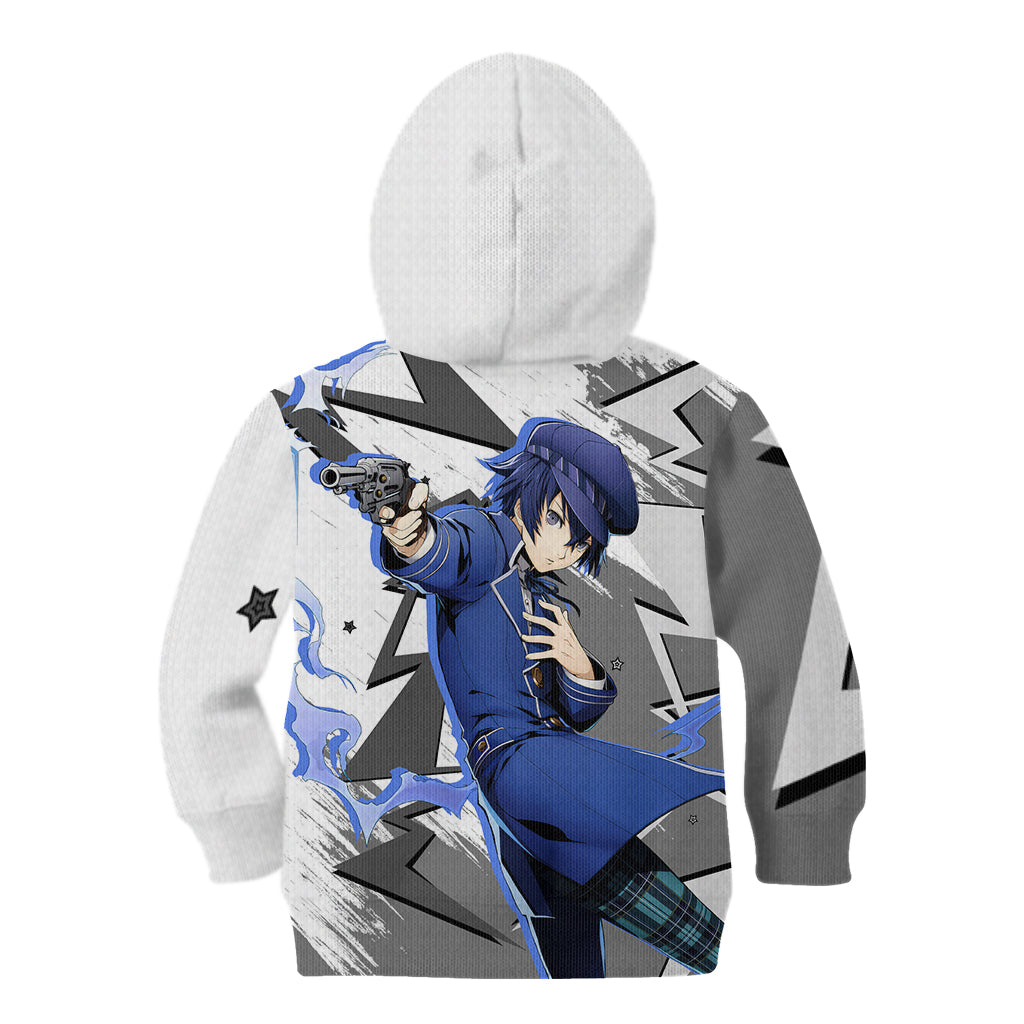 Naoto Shirogane Persona Kid Hoodie Anime Mix Polygon Cyber Style