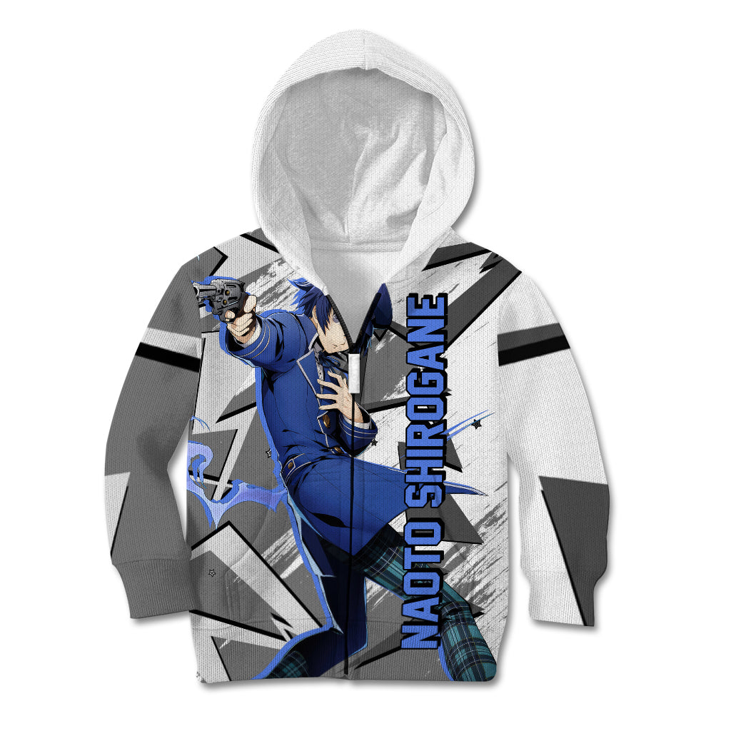 Naoto Shirogane Persona Kid Hoodie Anime Mix Polygon Cyber Style