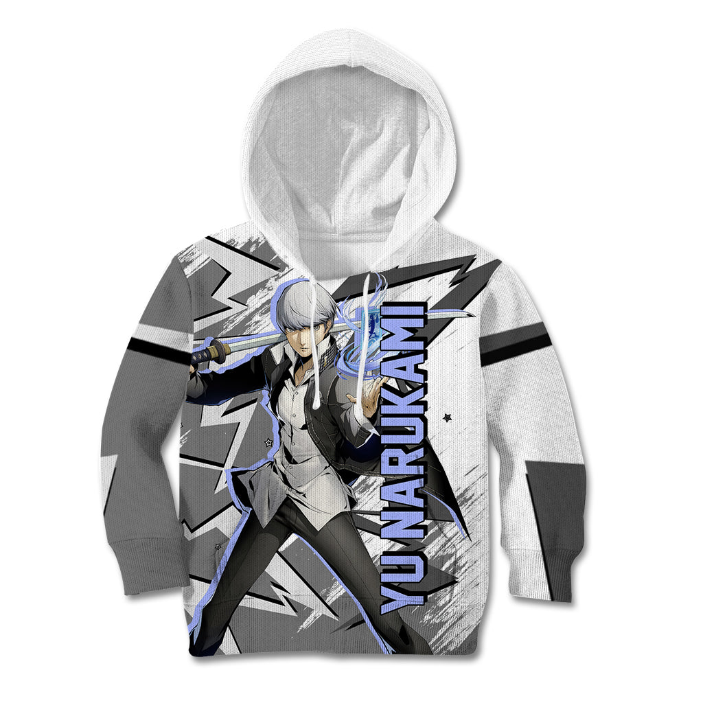 Yu Narukami Persona Kid Hoodie Anime Mix Polygon Cyber Style