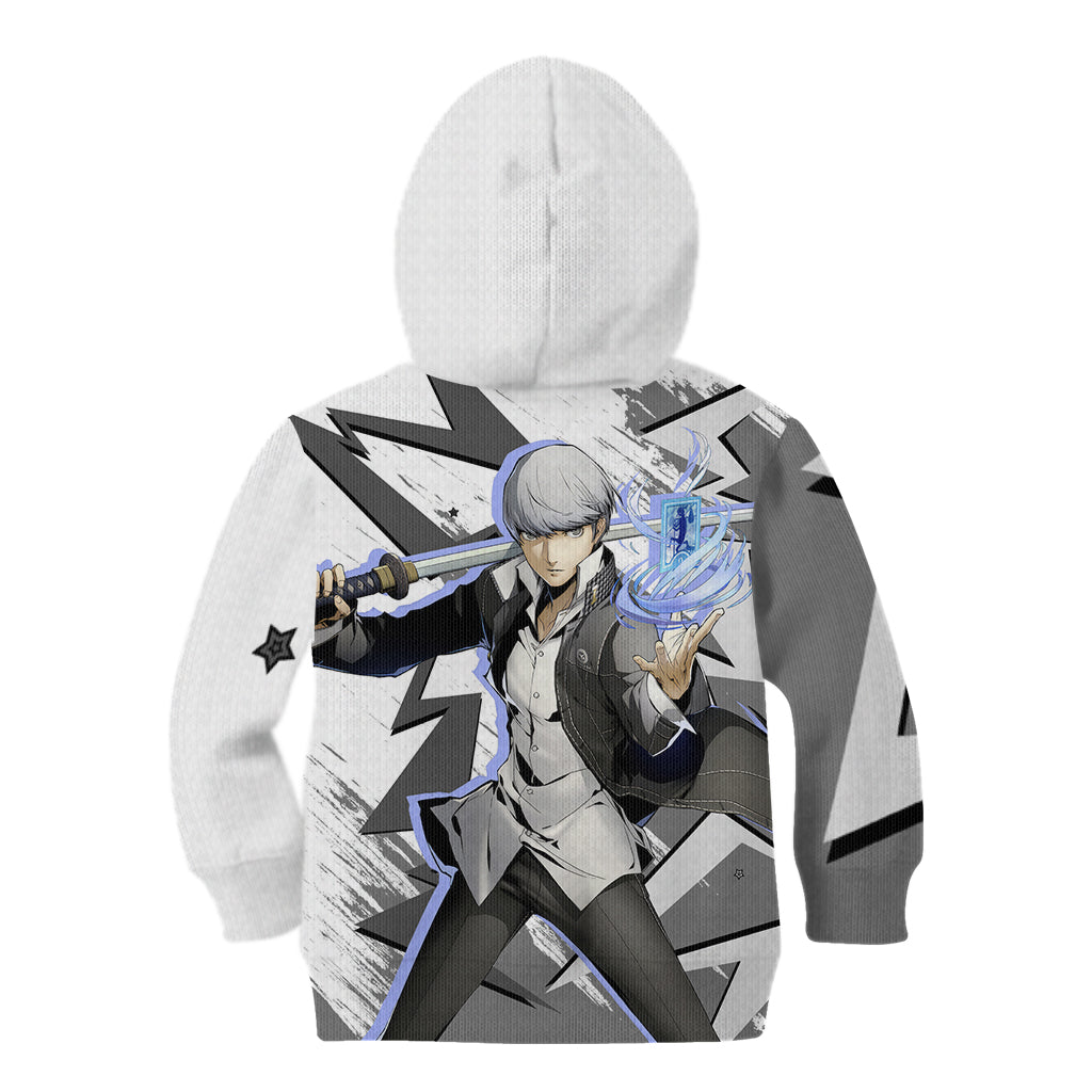 Yu Narukami Persona Kid Hoodie Anime Mix Polygon Cyber Style