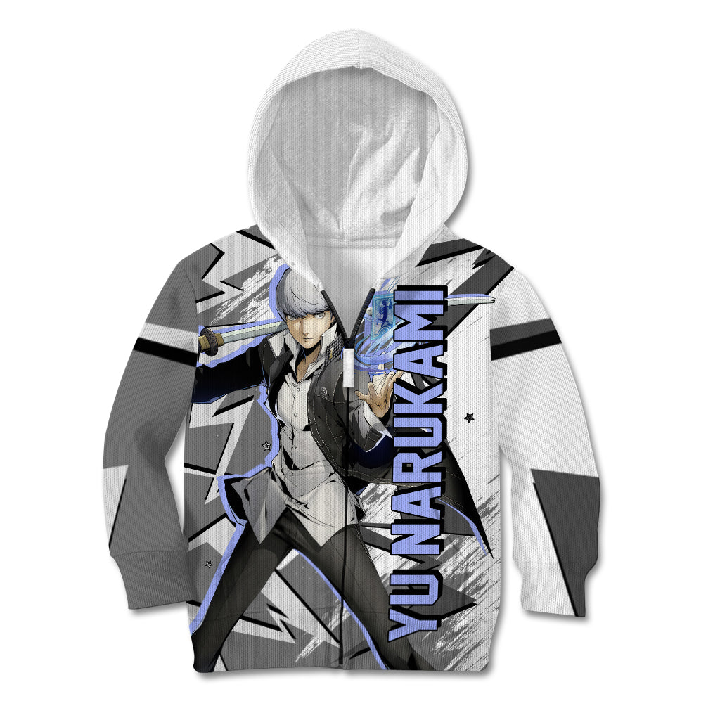 Yu Narukami Persona Kid Hoodie Anime Mix Polygon Cyber Style