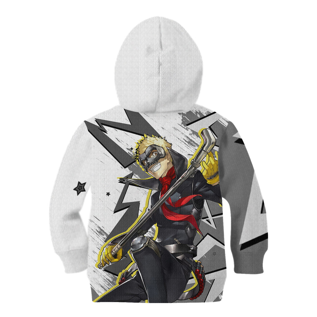 Ryuji Sakamoto Persona Kid Hoodie Anime Mix Polygon Cyber Style