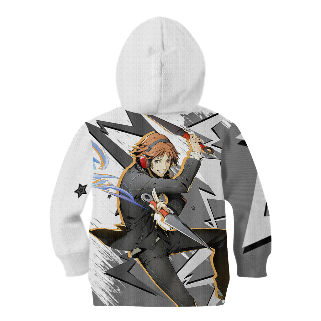 Yosuke Hanamura Persona Kid Hoodie Anime Mix Polygon Cyber Style