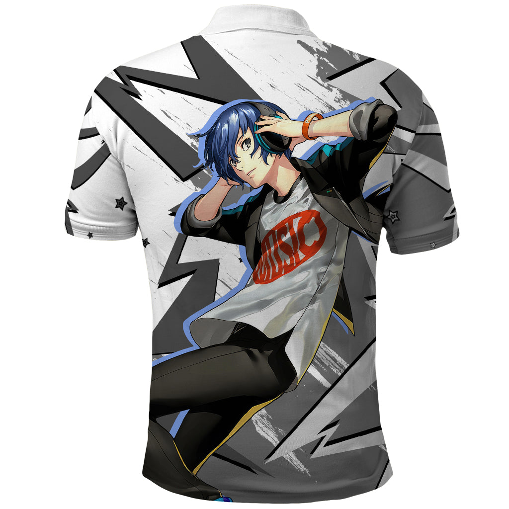 Makoto Yuki Polo Shirt Anime Mix Polygon Cyber Style